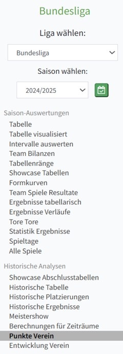 Analysen für Bundesliga, Premiere League, La Liga,